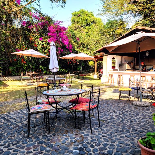 Quesos y Vinos Antigua Outside Seating Area