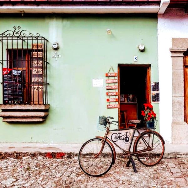 de-la-bicicleta antigua