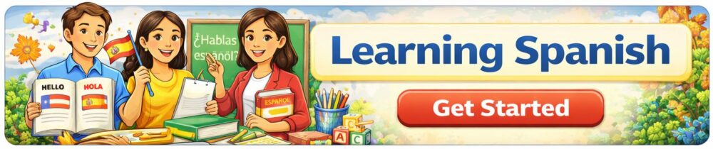 Learning Spanish Button Image 1