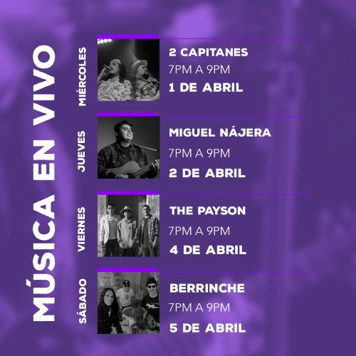 el deposito weekly event schedule antigua guatemala April week 1